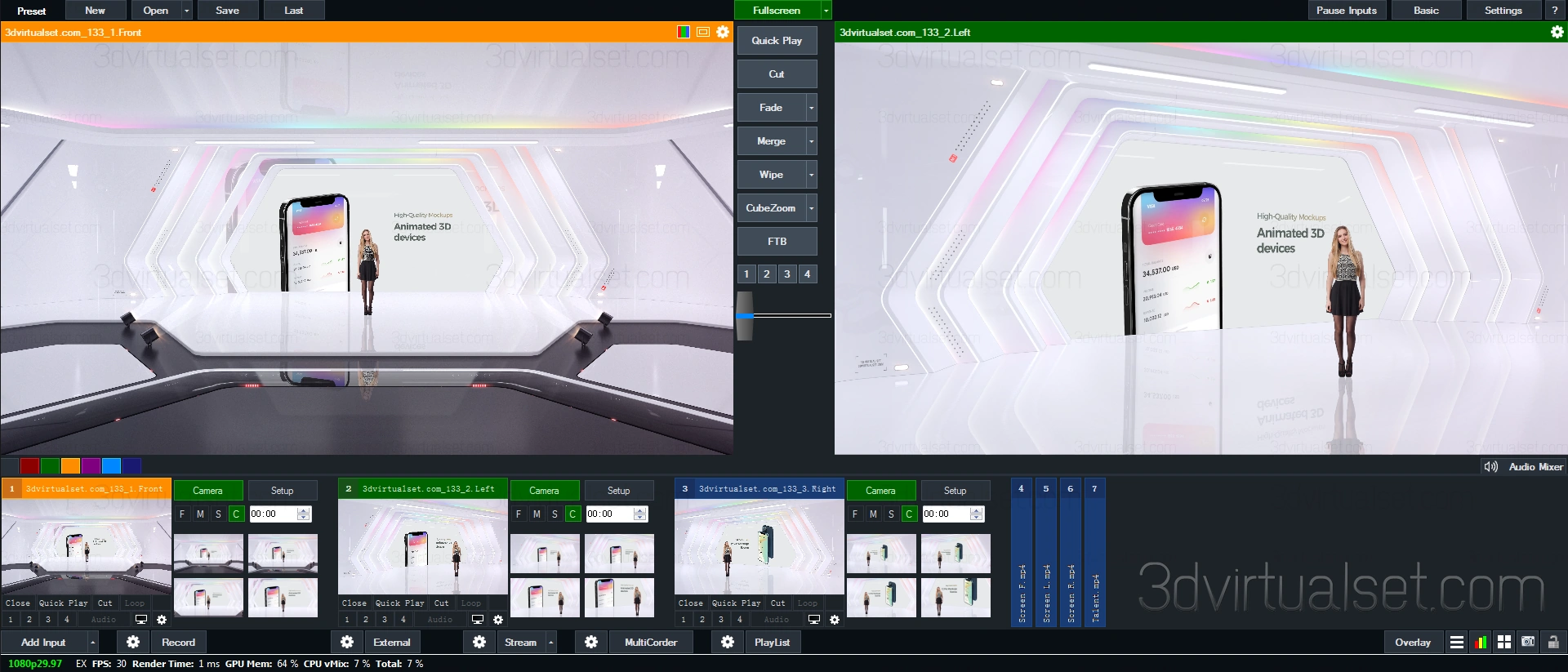 Virtual Set 133 for vMix Virtual Set Templates